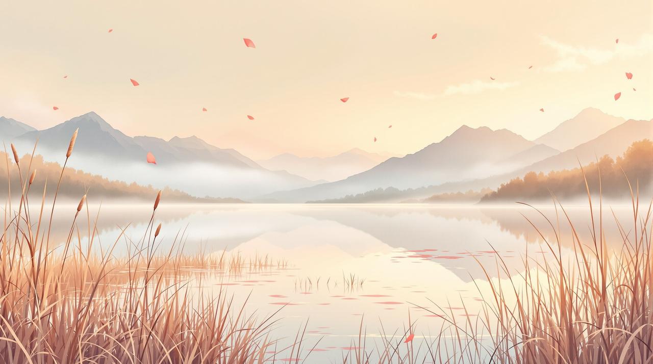 百灵短剧 - 纸船在落日河面上漂流的治愈场景